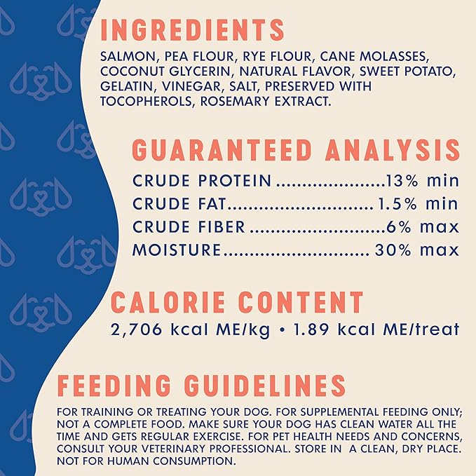 Finley's Training Treats for Puppies, Soft Salmon Dog Treats for All Dogs and Sizes, Limited Ingredient, Low Calories, 16oz, 6 Pack