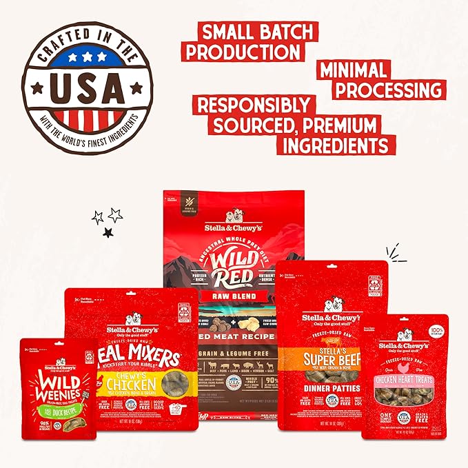 Stella & Chewy's Freeze-Dried Raw Tantalizing Turkey Meal Mixers- Dog Food Topper and Mixer - Made with 95% Cage-Free Turkey, Organs & Bone - Perfect for Picky Eaters - Grain-Free - 1 oz (Pack of 6)