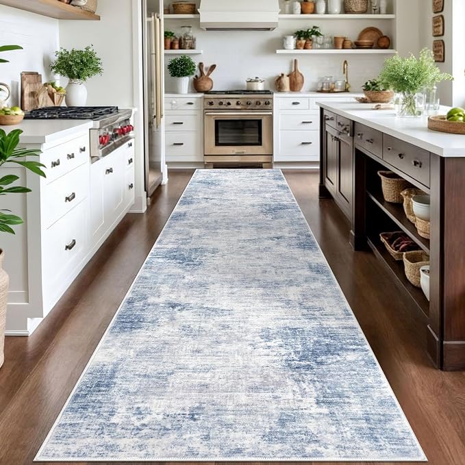 IOHOUZE Abstract Runner Rug 3x14 Ft Washable Runners