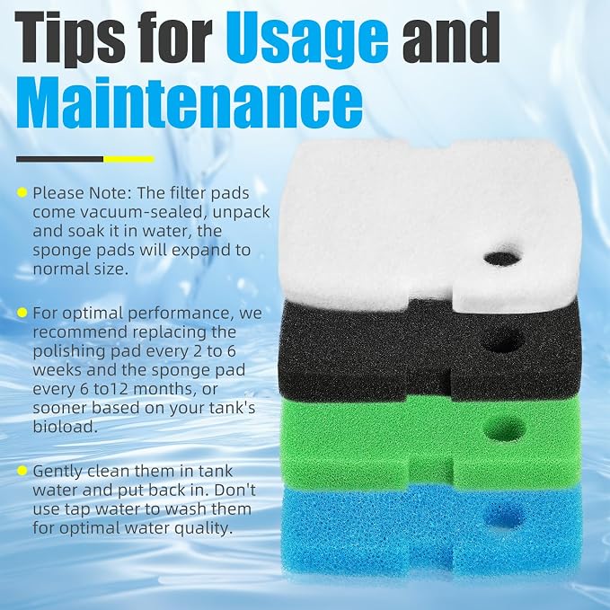 AQUANEAT Replacement Canister Filter Pads Compatible