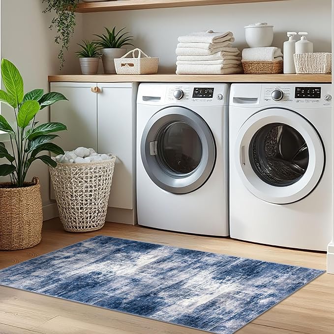 IOHOUZE Abstract Runner Rug 2x5 Ft Washable Runners