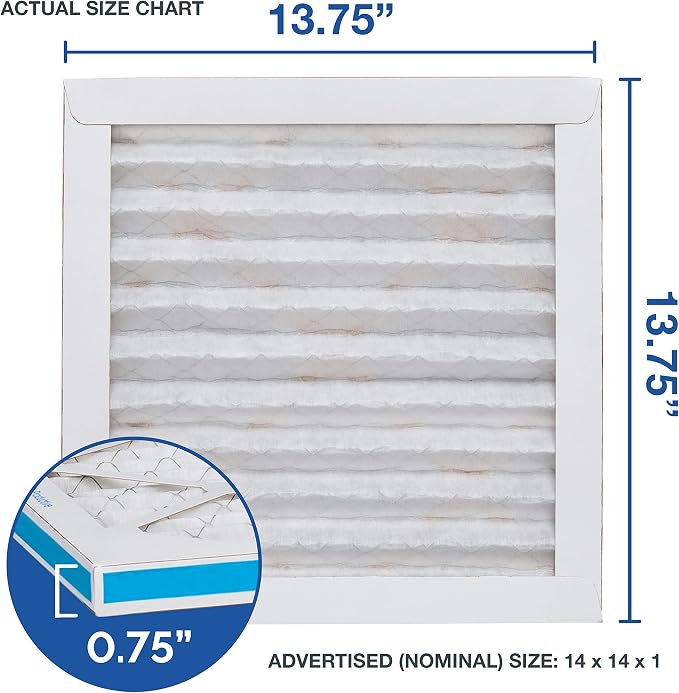 14x14x1 AC and Furnace Air Filter by Aerostar