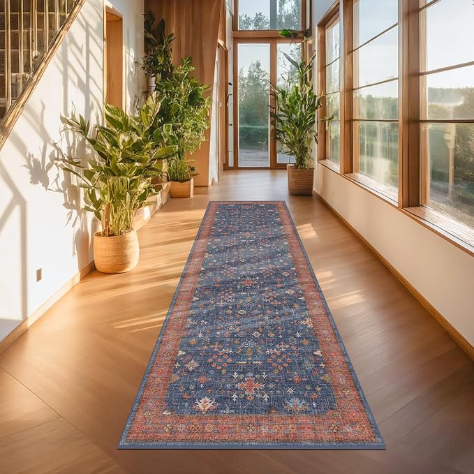 Washable 10 ft Long Runner for Hallway