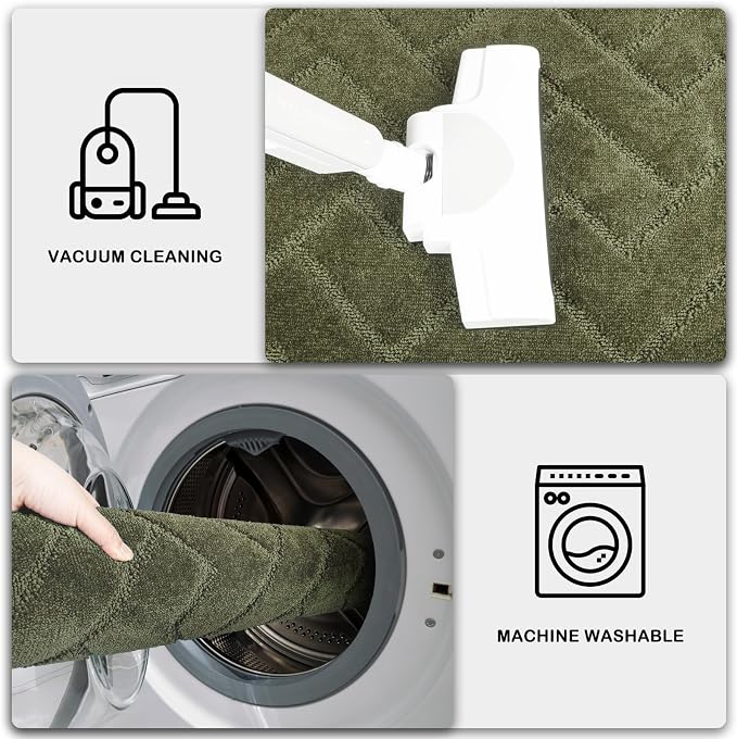 PURRUGS Dirt Trapping Door Mat 24" x 35.5", Non-Slip Machine Washable Entry Rug
