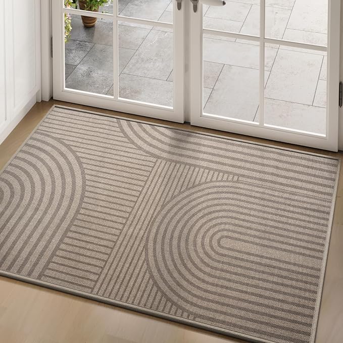 Front Door Mat 36'x59'', Absorbent Dirt Resist Washable Non Slip Low-Profile