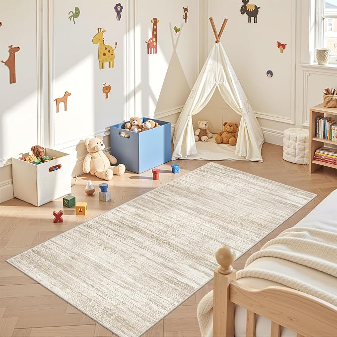 3x6 Runner Rug Non Slip, Thin Entryway Washable Rug