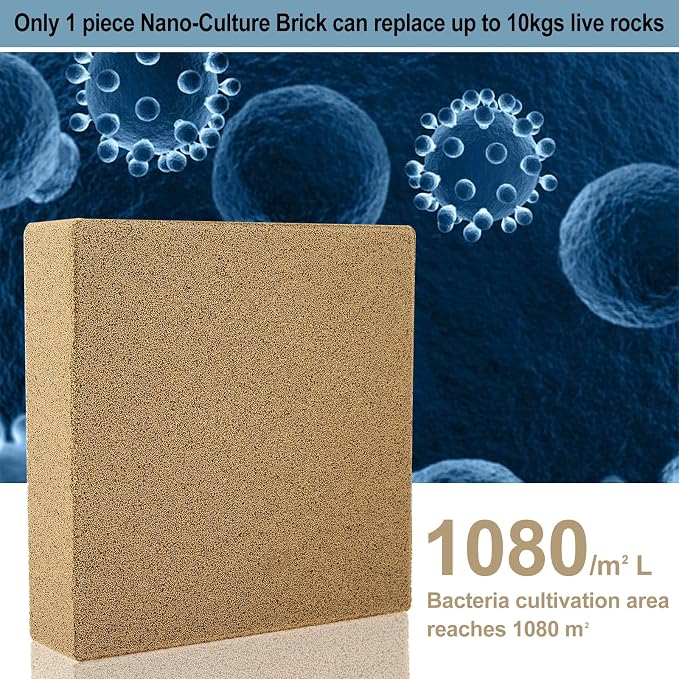RealPlus Aquarium Filter Media Bio Ceramic Brick Bio Filter Media