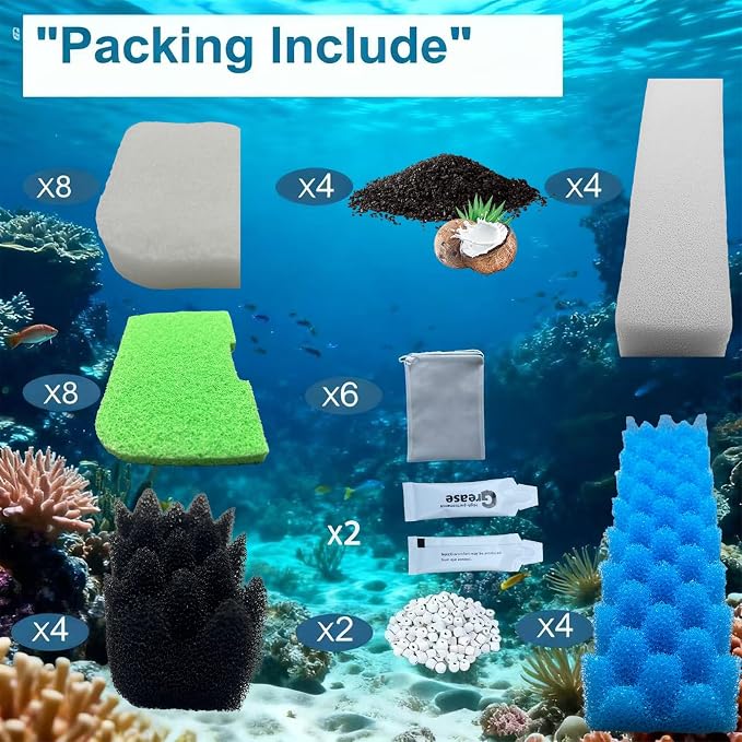 42 packs 306/307 canister filter replacements compatible