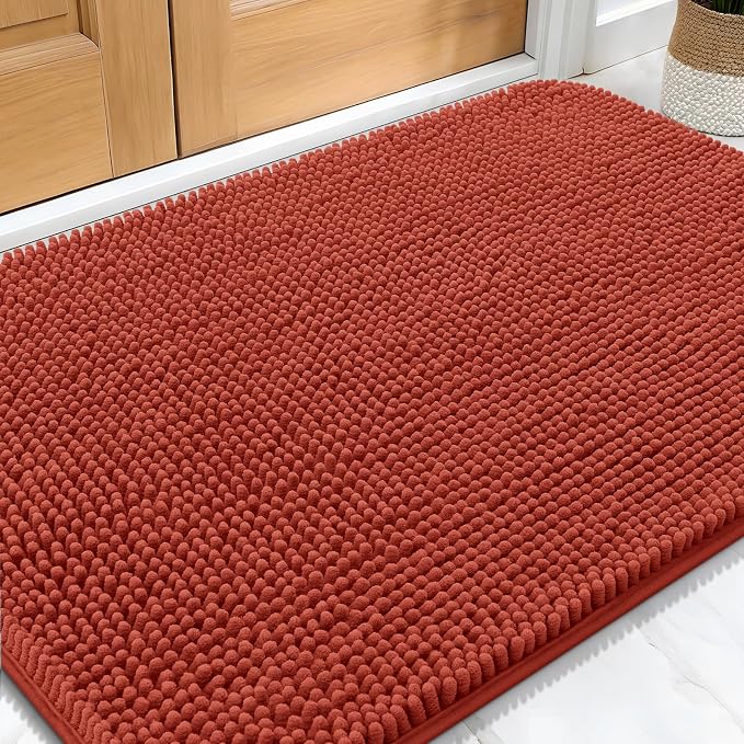 OLANLY Dog Door Mat for Muddy Paws 34x21, Absorbs Moisture and Dirt, Absorbent