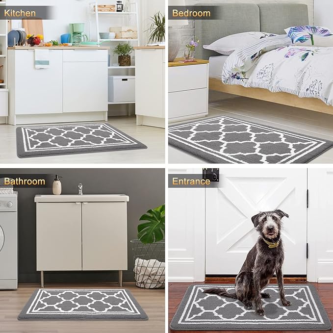 Buganda Runner Indoor Door Mat, Dirt-Resistant and Absorbent Doormat, Low