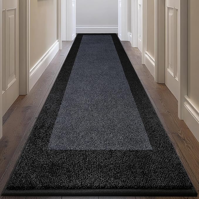 Machine Washable Runner Rug 32" x 144", Non Slip Kitchen Rug