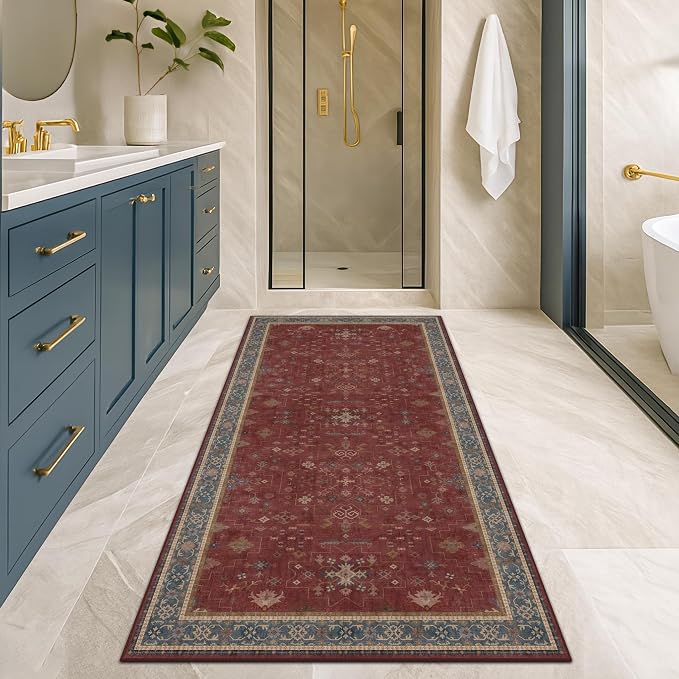 2x6 Turkish Kitchen Runner Rugs Non Skid Washable