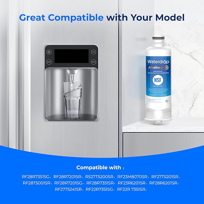 Waterdrop Alkaline DA97-17376B Water Filter, Enhances pH, Replacement
