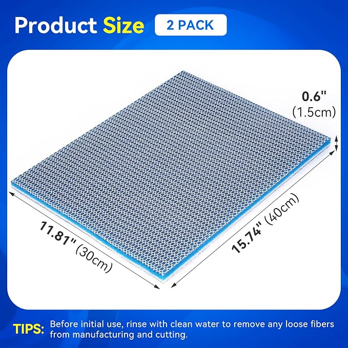 Borlech 8-Layer Fast-Acting Aquarium Filter Pad