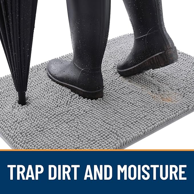 OLANLY Dog Door Mat for Muddy Paws 44x32, Absorbs Moisture and Dirt, Absorbent