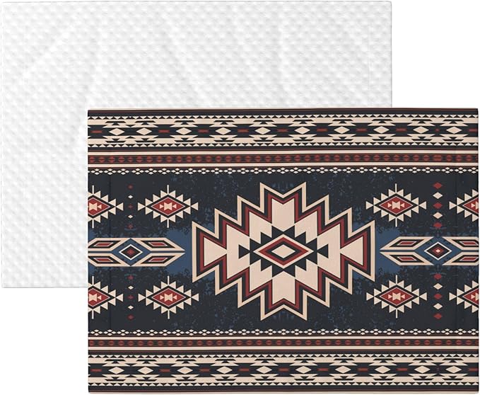 Western Blanket for Dog Cat - Tribal Throw Blanket 40x30 Ethnic Pet Blanket for Couch Sofa Bed