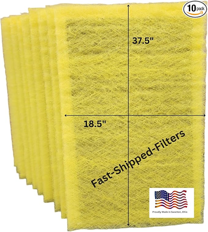 Fast-Shipped-Filters 10 Pack 20x40 Replacement Filter Pads Compatible