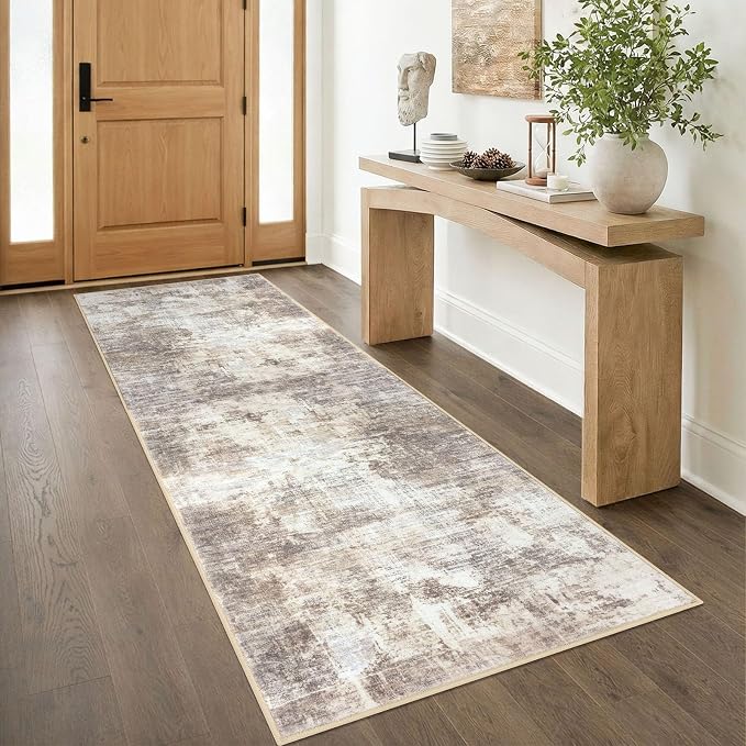 IOHOUZE Abstract Runner Rug 3x8 Ft Washable Runners