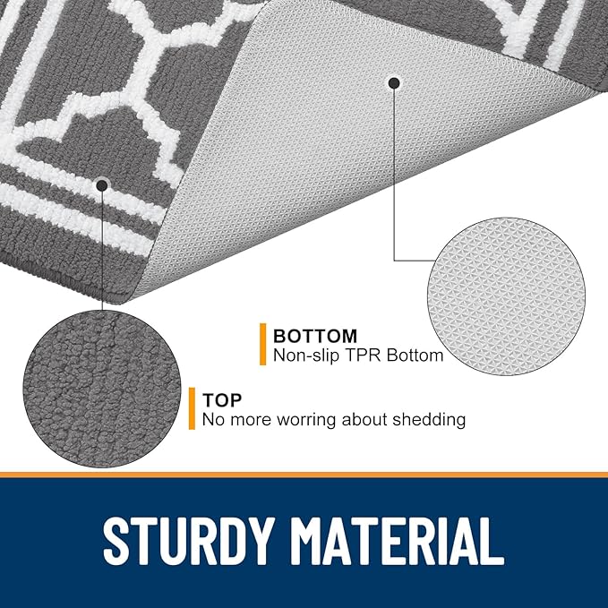 Buganda Indoor Door Mat, Dirt-Resistant and Absorbent Doormat, Low Profile