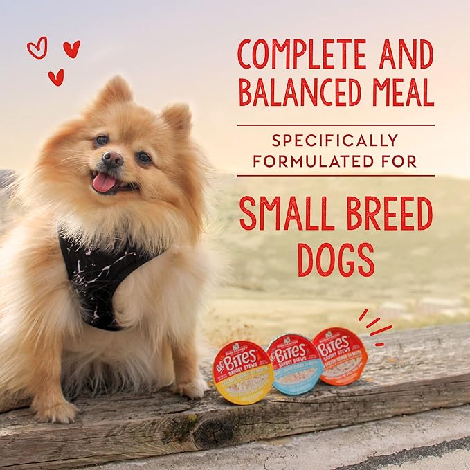 Stella & Chewy's Lil Bites Savory Stews for Small Breeds Chicken & Duck Dinner in Broth, 2.7 Ounce (Pack of 12)