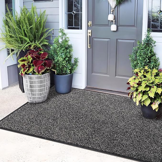 Mibao Front Door Mat Indoor Entrance, Dirt Trapper Welcome Mat