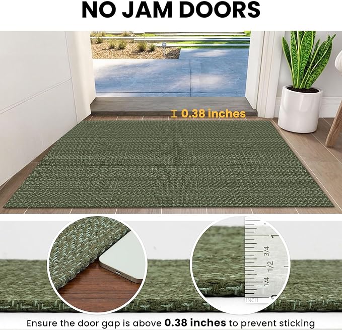 IOHOUZE Small Area Rug 2x3 Washable Woven Rugs