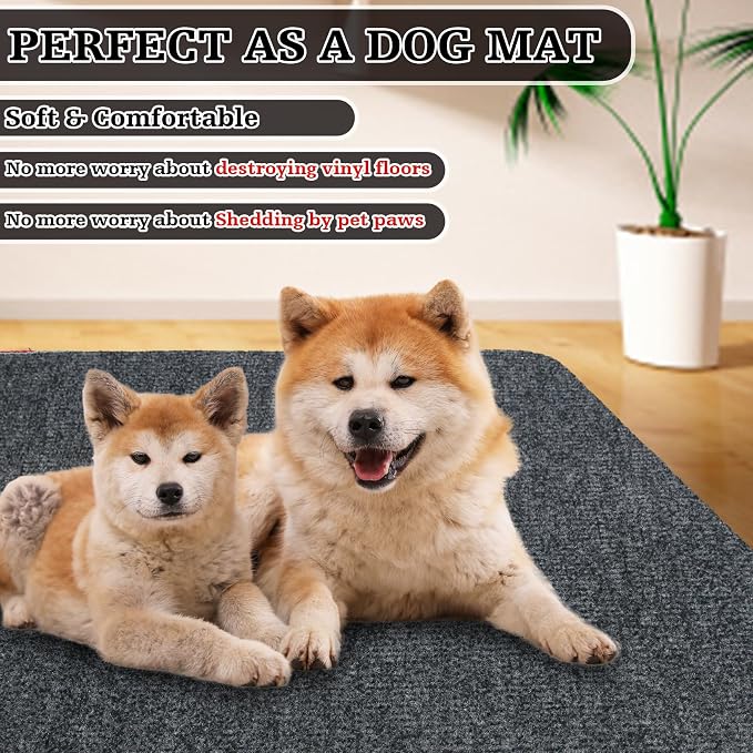 Doormats, Thin Indoor Door Mat 36''x 24'', Low Profile Non Slip Outdoor Doormats