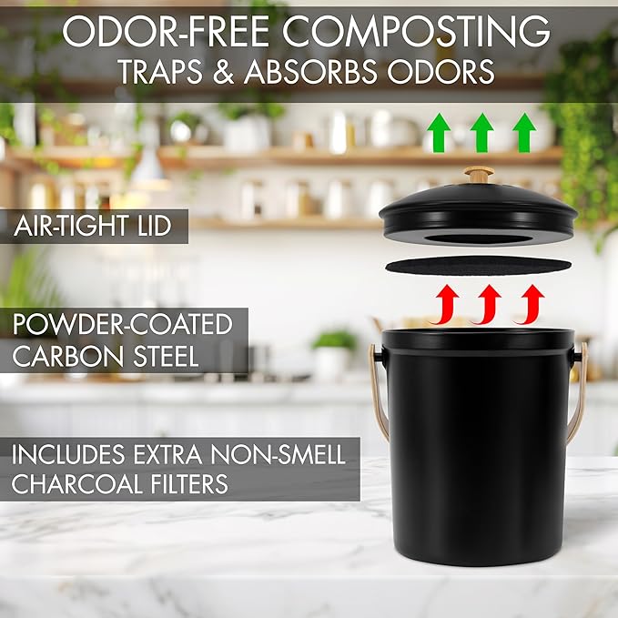 Beautiful Kitchen Compost Bin