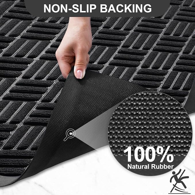 Mibao Front Door Mat, Heavy Duty Durable Welcome Mat