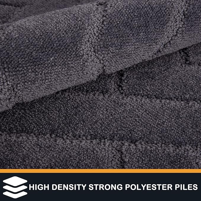 PURRUGS Easy Care Area Rug 4ft x 6ft, Non-Slip Machine Washable Entry Rug