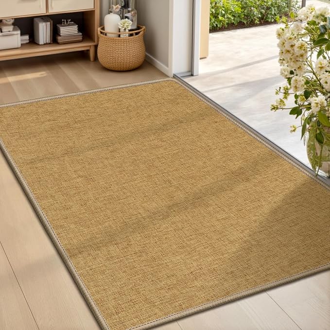 LEKEEPGO Ultra Thin Indoor Door Mat 24"x36", Low-Profile Door Mat Indoor