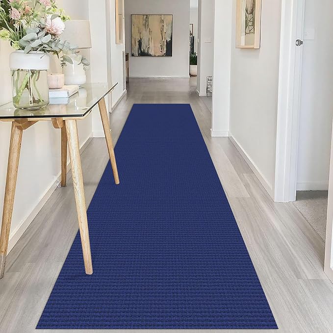 IOHOUZE Washable Runner Rug 2.6x10 Non Slip Rubber Backed Long Hallway Runner