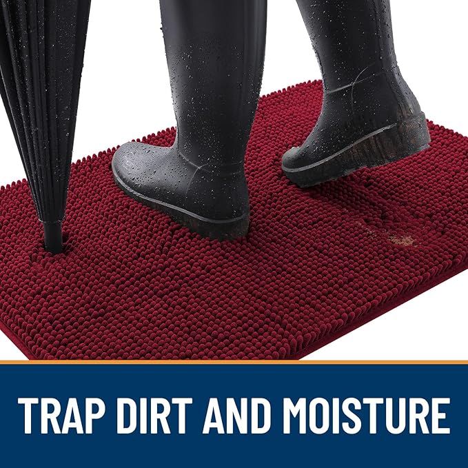 OLANLY Dog Door Mat for Muddy Paws 70x46, Absorbs Moisture and Dirt, Absorbent