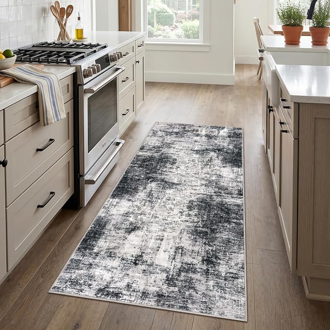 IOHOUZE Abstract Runner Rug 3x6 Ft Washable Runners