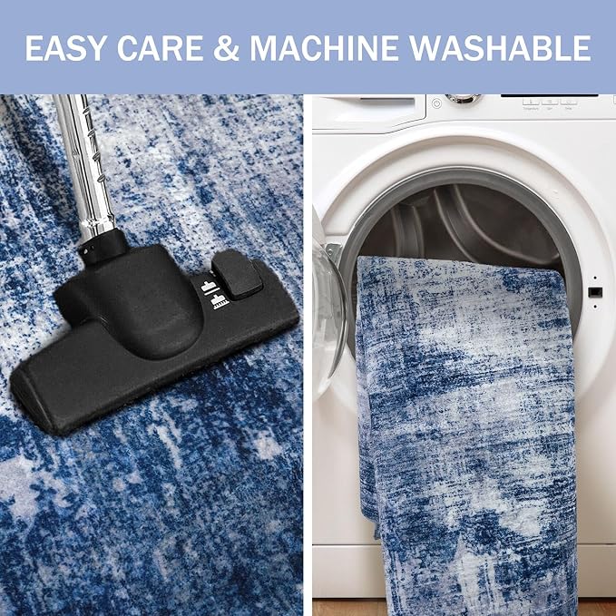 IOHOUZE Abstract Runner Rug 3x18 Ft Washable Runners