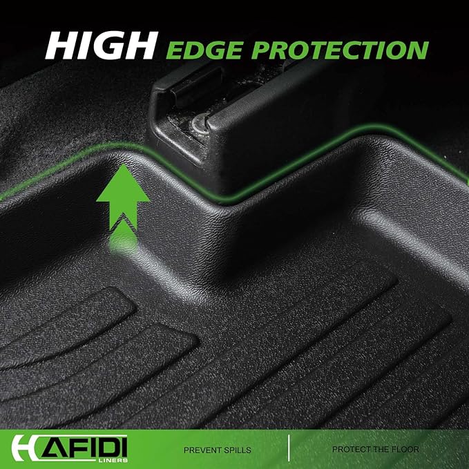HAFIDI® Floor Mats & Cargo Liner Fit for Volkswagen Tiguan 2025 2026, All Weather Protection TPE Anti-Slip Automotive Full Set Floor Liners Custom VW Tiguan Accessories - Black
