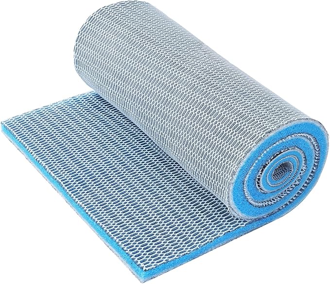 AQUANEAT Aquarium Filter Sponge 8-Layer Filter Media Pad, Cut-to-Size Foam Floss