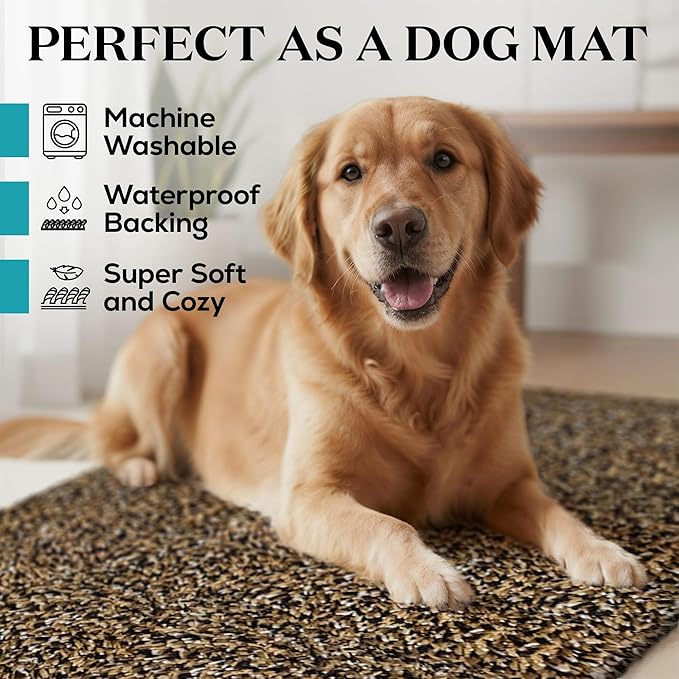 Premium Microfiber Indoor Door Mat – 24"x36" Washable Entry Mat, Waterproof