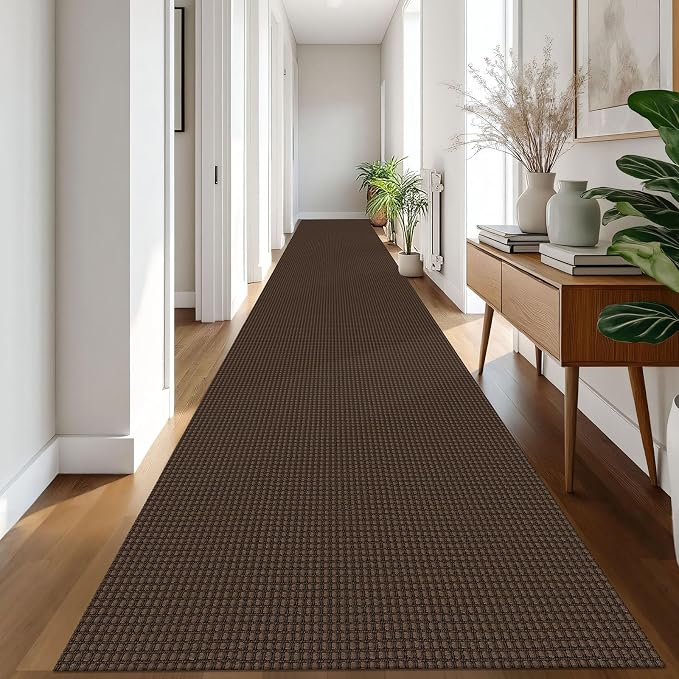 IOHOUZE Washable Exrea Long Hallway Runner Rug 3x20 Non Slip Rubber Backed