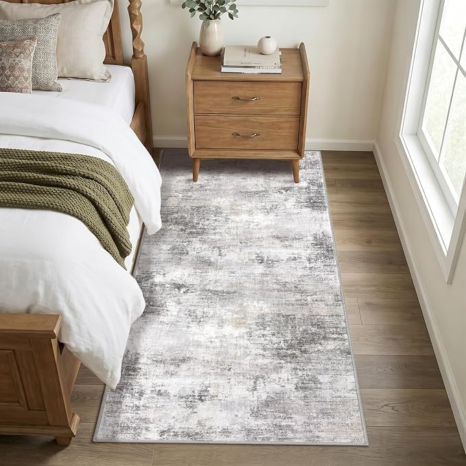 IOHOUZE Abstract Runner Rug 3x7 Ft Washable Runners