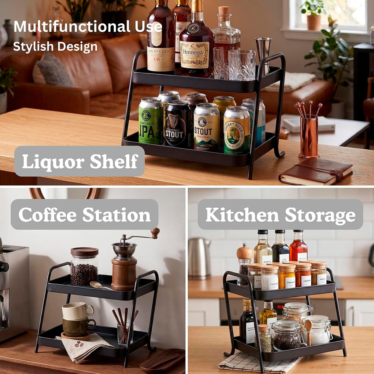 Multifunctional Desk Organizer Rack, Storage Display Shelf