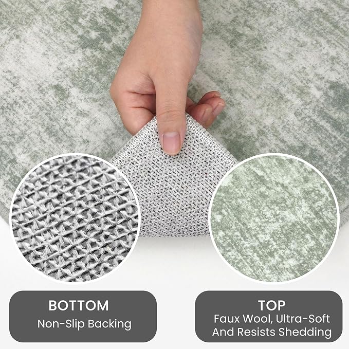 IOHOUZE Abstract Runner Rug 2x5 Ft Washable Runners