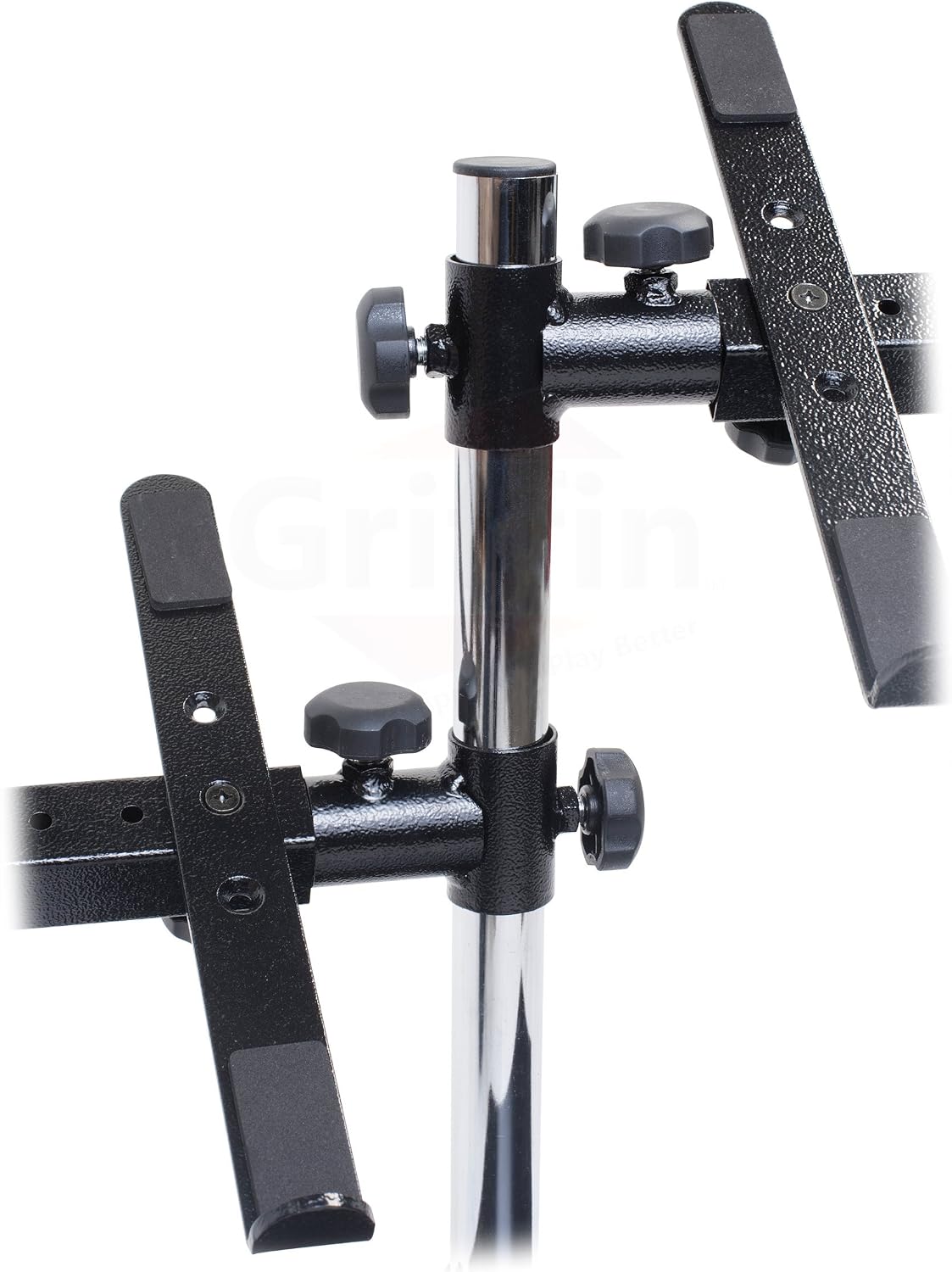Fat Toad Double DJ Laptop Stand (Table-Top PRO Edition) – 2 Tier Portable PC Computer Equipment Rack with Support Mounts for Music Studio Mixers, Controllers, Monitors & Disc Jockey Booth Gear