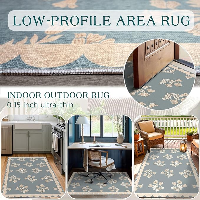 3x5 Floral Entry Rug