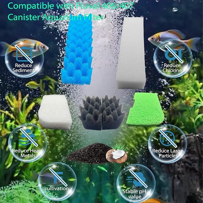 42 Packs 406/407 Canister Filter Replacements Compatible