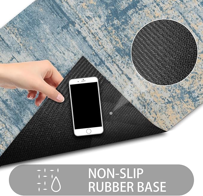Ultra Thin Door Mat Indoor Entrance, 1/10 in Thin Door Mats