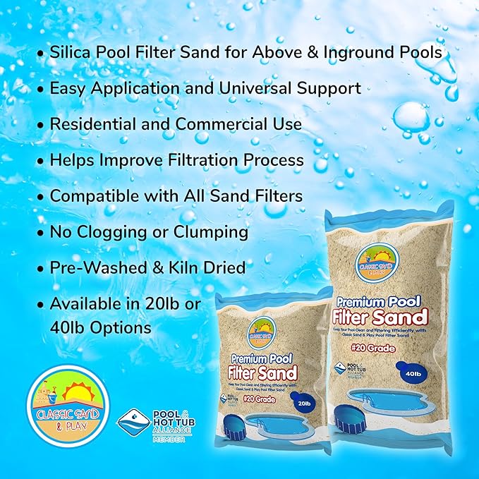 CLASSIC SAND & PLAY Swimming Pool Filter Sand