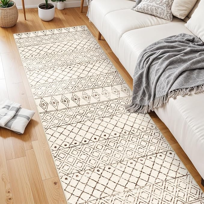 2'6"x8' Washable Hallway Runner Rug