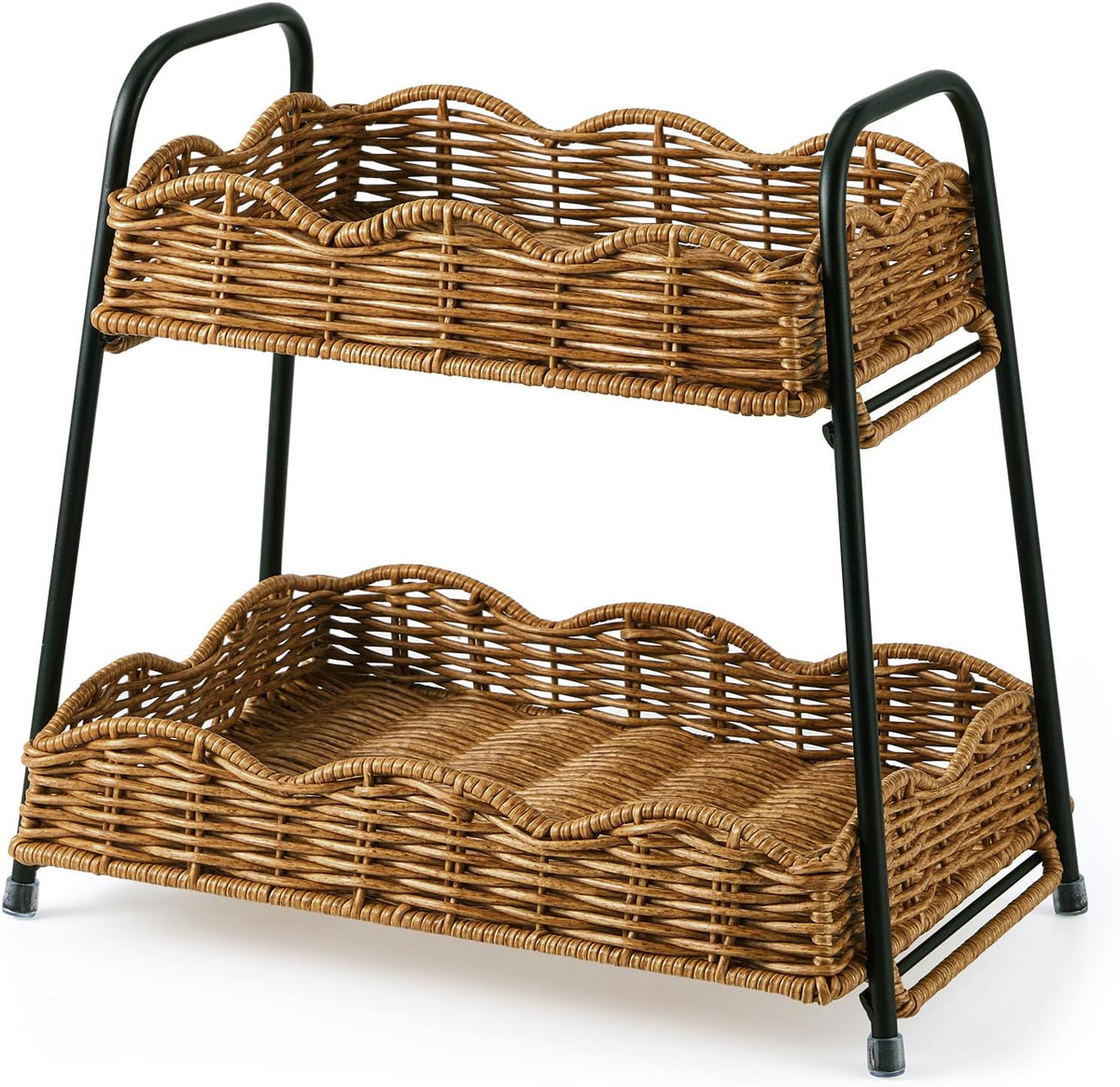 Geelin 2 Tier Stackable Cabinet Organizer Shelves for Kitchen Counter