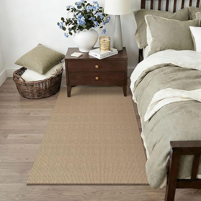 KOZYFLY Boho Rugs for Entryway 3x5 ft Washable Area Rug Non Slip Rubber Backed